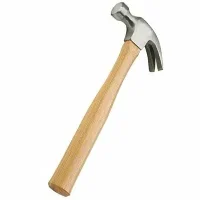 wooden handle claw hammer